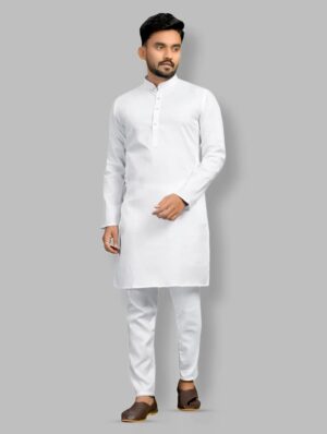 White Kurta Pyjama